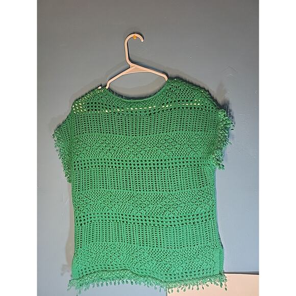 Chicos Vintage Y2K Green Knit Blouse Top Size Large - Picture 3 of 3